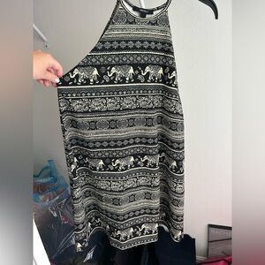 Black pattern dress